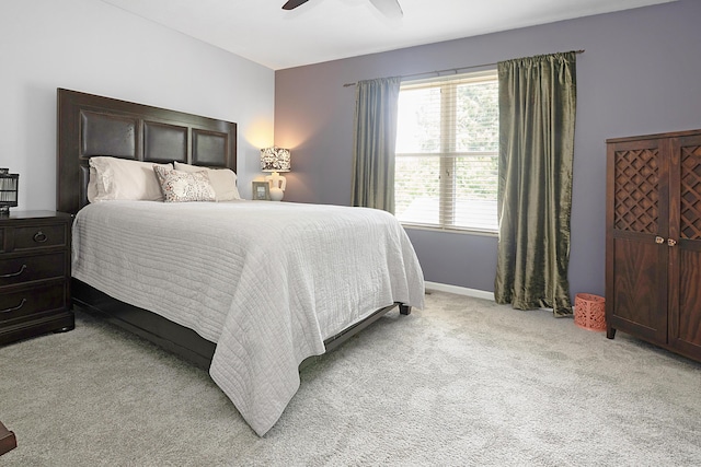 5928 Treven Way, Westerville, OH 43081 - bedroom with light colored carpet and a ceiling fan