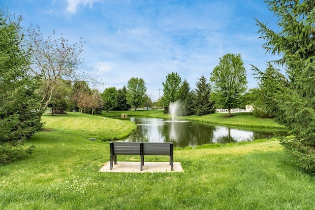 2020 Edison St, Newark, OH 43055 - view of home's community with a water view and a yard