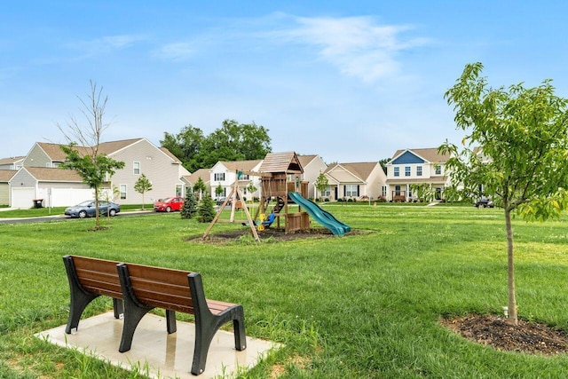 2020 Edison St, Newark, OH 43055 - community playground with a residential view and a yard