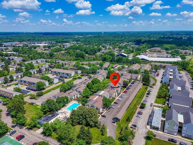1080 Merrimar Cir S Unit E, Columbus, OH 43220 - aerial view