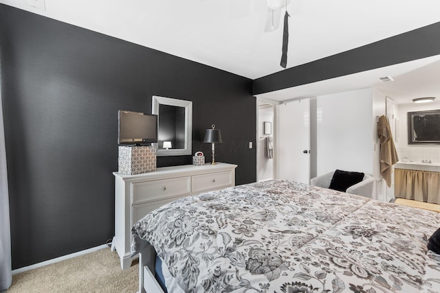 1080 Merrimar Cir S Unit E, Columbus, OH 43220 - bedroom with light carpet and a ceiling fan