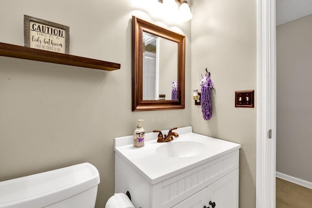 8711 Blessing Dr, Powell, OH 43065 - bathroom featuring toilet and vanity