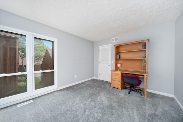4968 Wintersong Ln Unit 10, Westerville, OH 43081 - unfurnished office featuring carpet floors and a textured ceiling