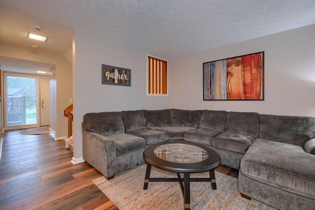 4883 Powderhorn Ln Unit 3, Westerville, OH 43081 - living area with wood finished floors and a textured ceiling