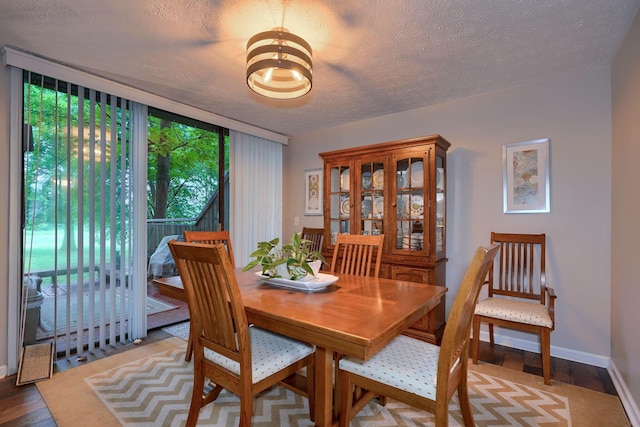 4883 Powderhorn Ln Unit 3, Westerville, OH 43081 - dining space with plenty of natural light, a textured ceiling, and wood finished floors