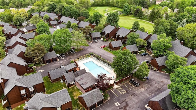 4883 Powderhorn Ln Unit 3, Westerville, OH 43081 - aerial perspective of suburban area with a pool