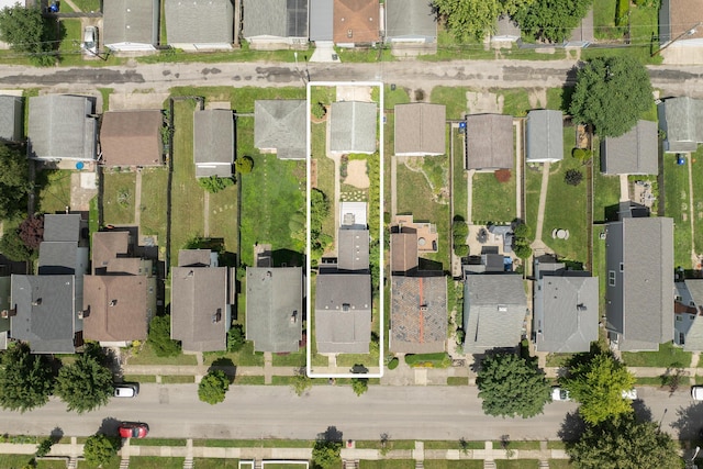 338 Sheldon Ave, Columbus, OH 43207 - aerial view of property and surrounding area with property boundaries highlighted and nearby suburban area