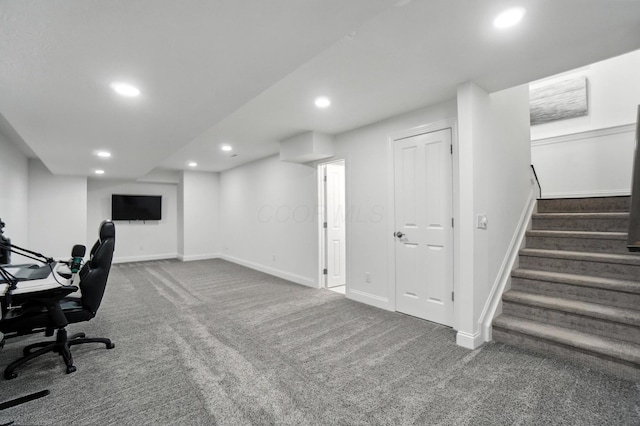 1877 Poplar Pl, Lewis Center, OH 43035 - carpeted office space featuring recessed lighting and baseboards