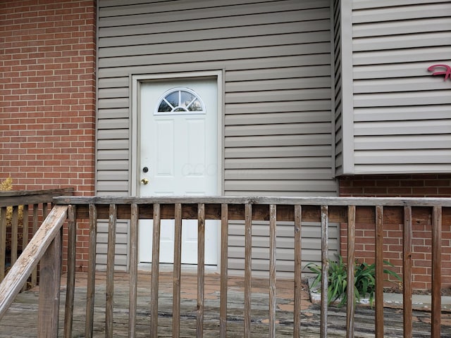 5100 Cleveland Ave, Columbus, OH 43231 - view of exterior entry featuring brick siding