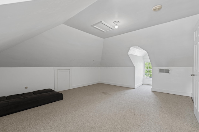 130 Boving Rd, Lancaster, OH 43130 - bonus room featuring attic access, lofted ceiling, and carpet floors