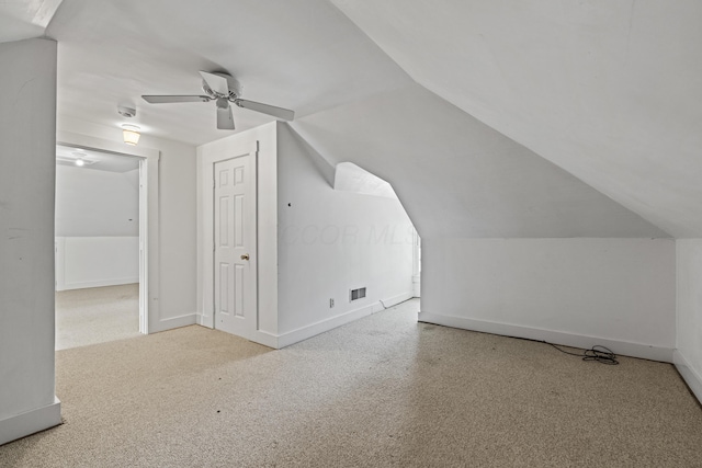 130 Boving Rd, Lancaster, OH 43130 - additional living space featuring a ceiling fan and lofted ceiling