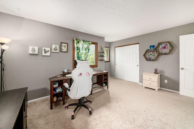 2328 Terrance Dr Unit 76, Columbus, OH 43220 - home office with carpet floors and a textured ceiling
