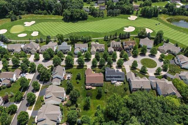 8090 Tree Lake Blvd, Powell, OH 43065 - aerial view of residential area with a local golf course and a large body of water