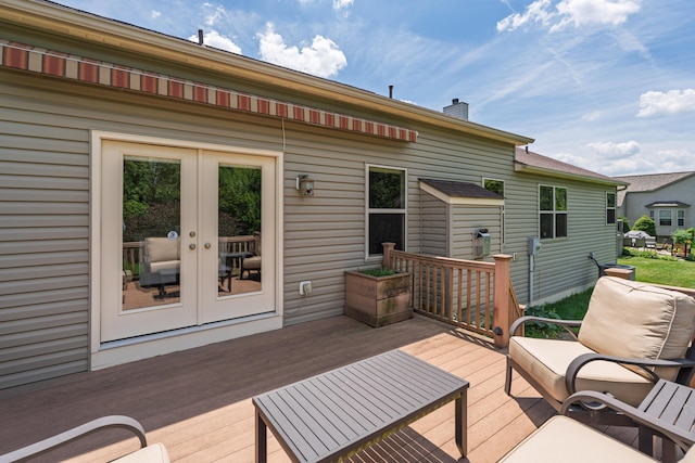 8090 Tree Lake Blvd, Powell, OH 43065 - wooden deck featuring french doors