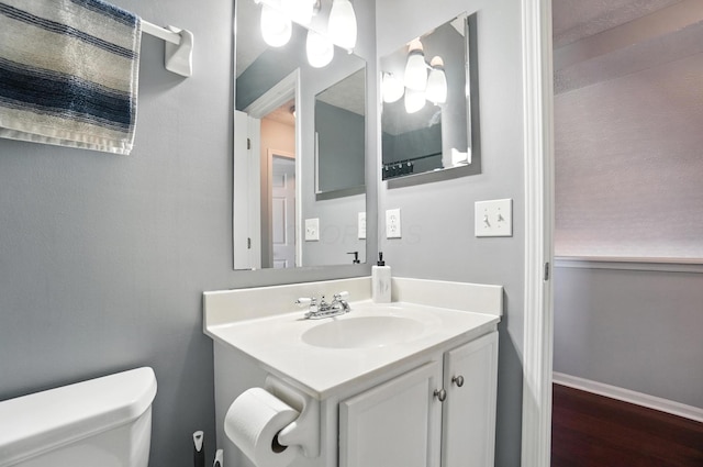4764 Mattox St Unit 44, Columbus, OH 43228 - half bath with vanity and wood finished floors