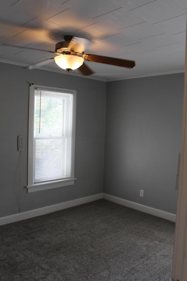 193 E Walnut St, Marion, OH 43302 - empty room with ceiling fan and carpet floors