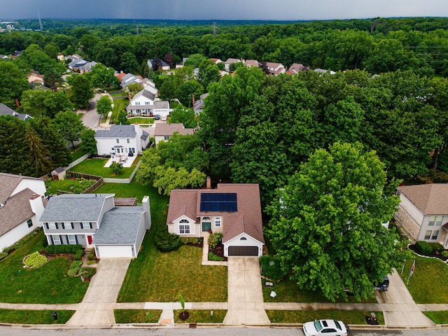 4247 Boulder Creek Dr, Columbus, OH 43230 - aerial perspective of suburban area featuring a heavily wooded area