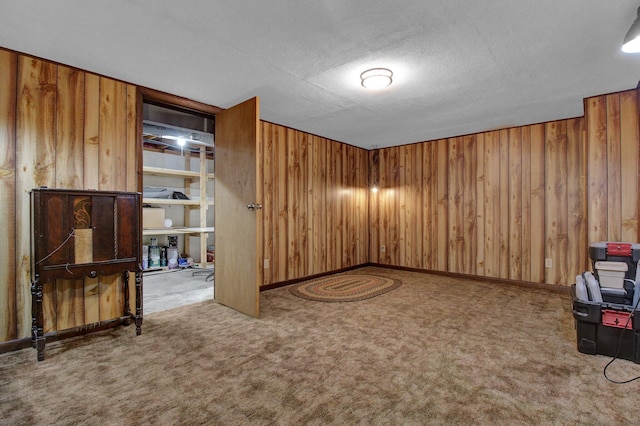 3007 Galen Ct, Hilliard, OH 43026 - unfurnished room featuring wooden walls and carpet floors