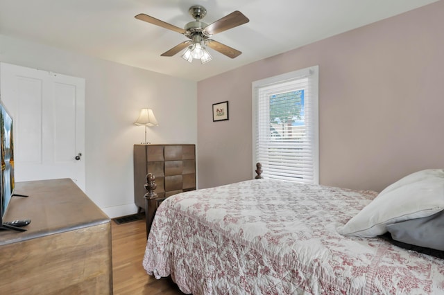 604 Elm St, Groveport, OH 43125 - bedroom featuring wood finished floors and a ceiling fan