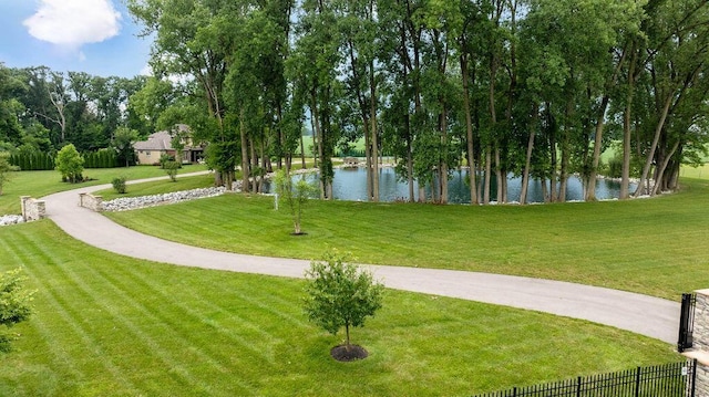 3150 Middle Pike, West Jefferson, OH 43162 - view of property's community with a water view and a lawn