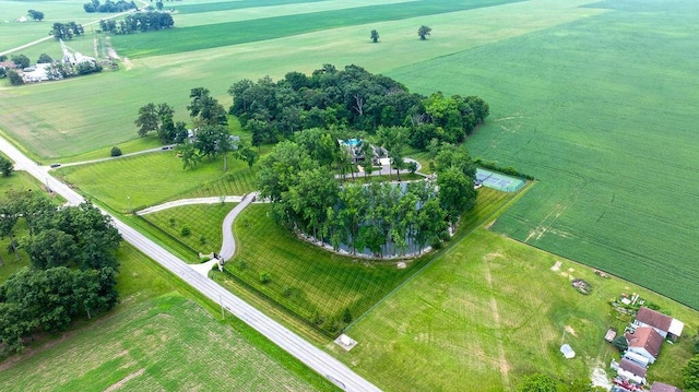 3150 Middle Pike, West Jefferson, OH 43162 - aerial view of property and surrounding area with rural landscape
