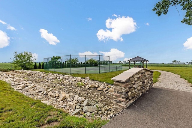 3150 Middle Pike, West Jefferson, OH 43162 - view of community with a gazebo and a tennis court