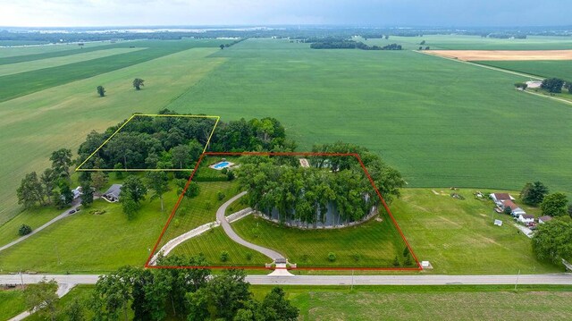 3150 Middle Pike, West Jefferson, OH 43162 - view of rural area featuring property parcel outlined and farmland