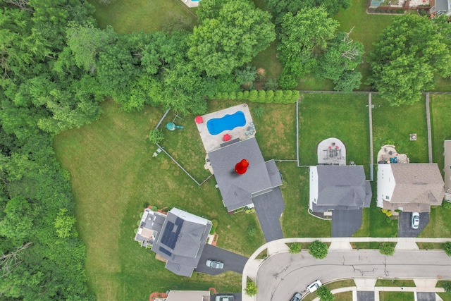 2267 Holiday Valley Dr, Grove City, OH 43123 - bird's eye view of a pool area