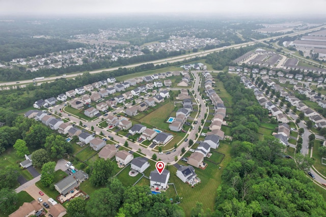 2267 Holiday Valley Dr, Grove City, OH 43123 - aerial view of property and surrounding area featuring nearby suburban area