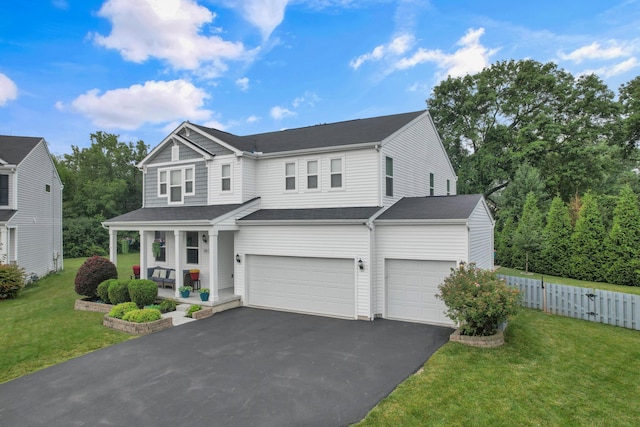 2267 Holiday Valley Dr, Grove City, OH 43123 - view of front of house with covered porch, a garage, and driveway
