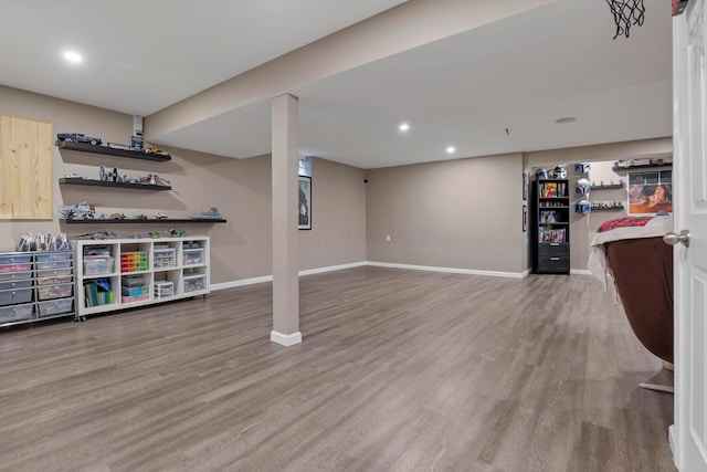 2267 Holiday Valley Dr, Grove City, OH 43123 - bar area featuring wood finished floors and recessed lighting
