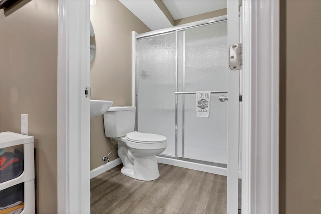 2267 Holiday Valley Dr, Grove City, OH 43123 - full bath with wood finished floors and a stall shower