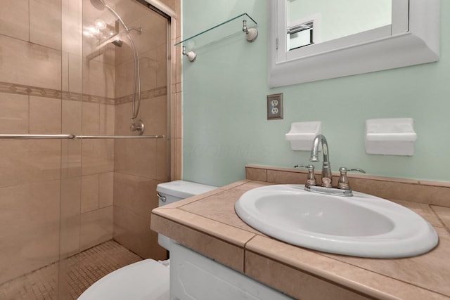8547 Seabright Dr, Powell, OH 43065 - full bath featuring a shower stall and vanity