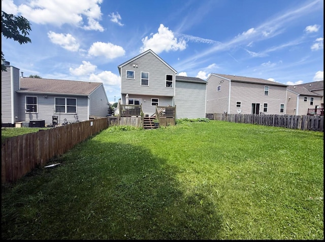 7173 Serenoa Dr, Reynoldsburg, OH 43068 - rear view of house with a wooden deck and a residential view