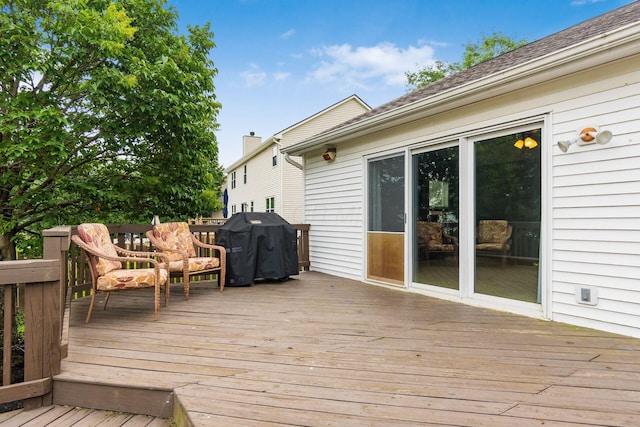 2063 Hayer Ct, Lewis Center, OH 43035 - wooden terrace featuring grilling area