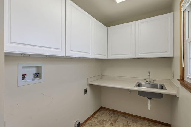 19 Kirby Rd, Heath, OH 43056 - laundry room with cabinet space, electric dryer hookup, and washer hookup