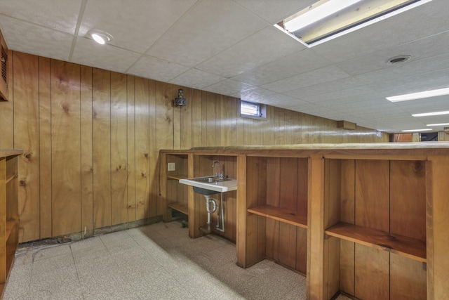 19 Kirby Rd, Heath, OH 43056 - bar area with wooden walls and light floors