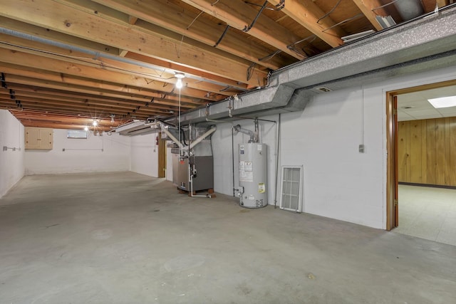 19 Kirby Rd, Heath, OH 43056 - unfinished below grade area featuring gas water heater and heating unit