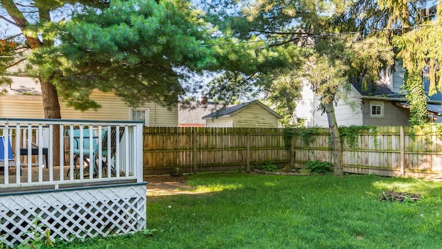 467 Mount Vernon Rd, Newark, OH 43055 - fenced backyard featuring a wooden deck