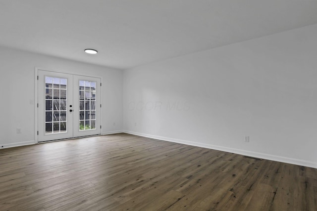 5781 Hallridge Cir Unit B, Columbus, OH 43232 - unfurnished room with french doors and wood finished floors