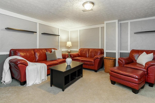 6447 Cranston Way Unit 19, Dublin, OH 43017 - carpeted living room with a textured ceiling