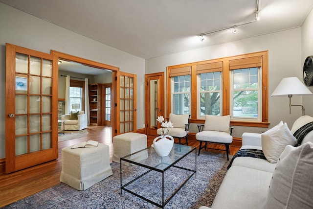 41 Northmoor Pl, Columbus, OH 43214 - living area featuring wood finished floors and french doors