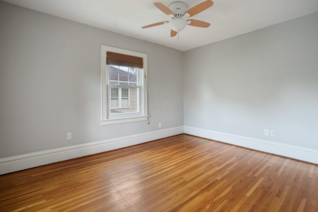 41 Northmoor Pl, Columbus, OH 43214 - spare room with wood finished floors and a ceiling fan