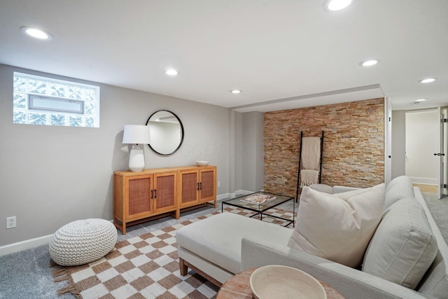 41 Northmoor Pl, Columbus, OH 43214 - living area with recessed lighting and baseboards