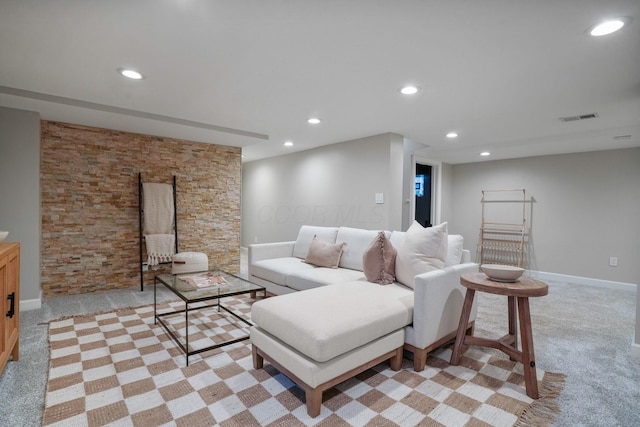 41 Northmoor Pl, Columbus, OH 43214 - living room with light carpet and recessed lighting