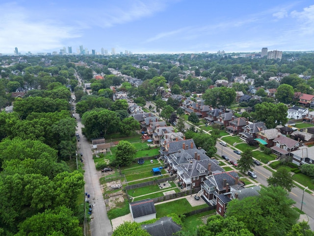 1867 Bryden Rd, Columbus, OH 43205 - aerial view of residential area featuring city skyline
