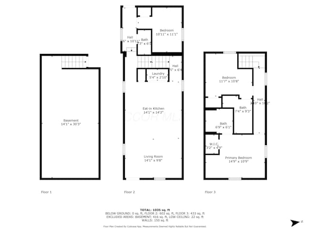 863 Carpenter St, Columbus, OH 43206 - view of property floor plan