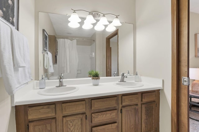 6464 Blackhaw Dr, Reynoldsburg, OH 43068 - full bath featuring double vanity and a shower