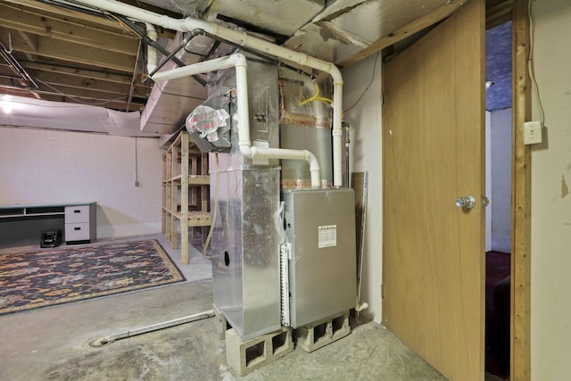 6464 Blackhaw Dr, Reynoldsburg, OH 43068 - utility room with heating unit
