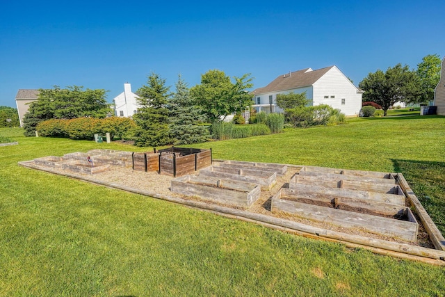 5700 Boucher Dr, Orient, OH 43146 - view of green lawn featuring a garden